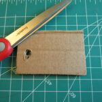 Hole made with scissors